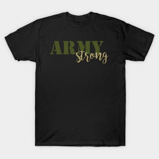 Army Strong - Green/Gold T-Shirt